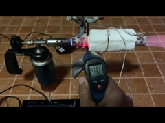 Prova della coperta di isolamento dell'aerogel ad ad alta temperatura.